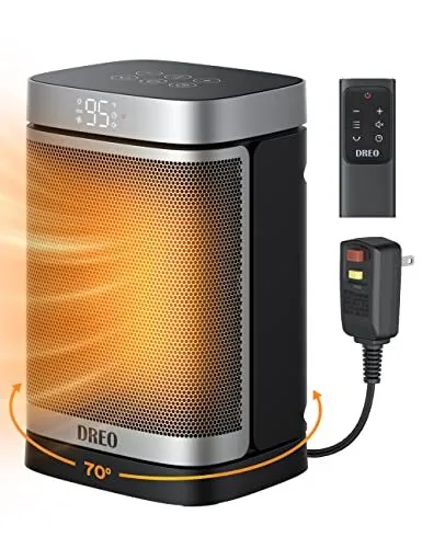 Dreo Space Heater 2022 Upgraded for Bathroom and Indoor Portable 1500W Cerami...