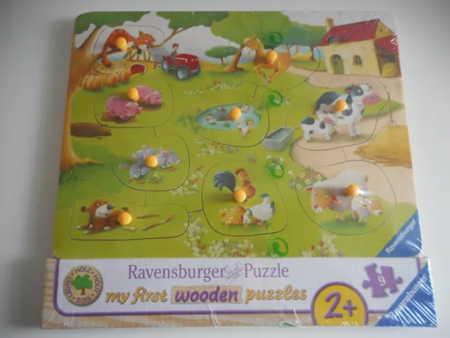 🤩 neuf Puzzle 9 pièces enfant bébé la malle aux jouet 12 mois + maman et  petit