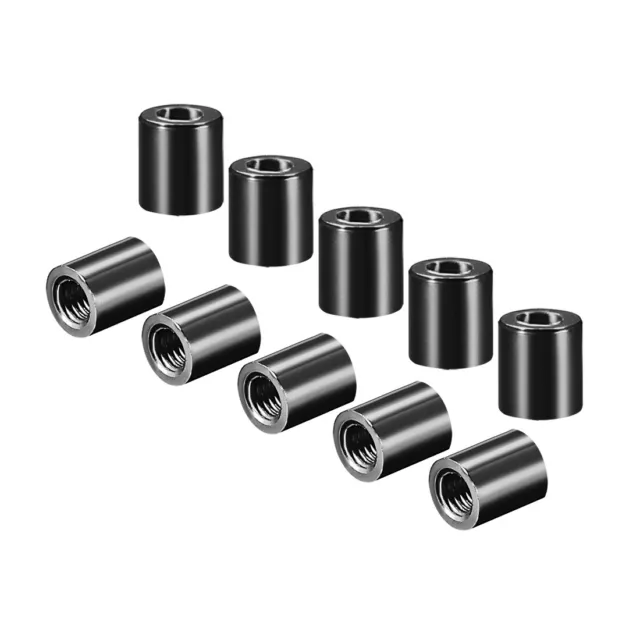 Entretoise colonne ronde aluminium M3x6mm Quadcopter noir 10Pcs