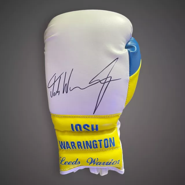 Josh Warrington Hand Signed Boxing Glove Bid From £35 ‘Leeds Warrior’