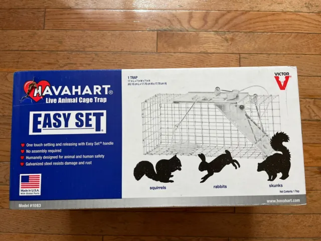 New Havahart Easy Set Galvanized Steel 17 In. Live Squirrel Trap Model: 1083