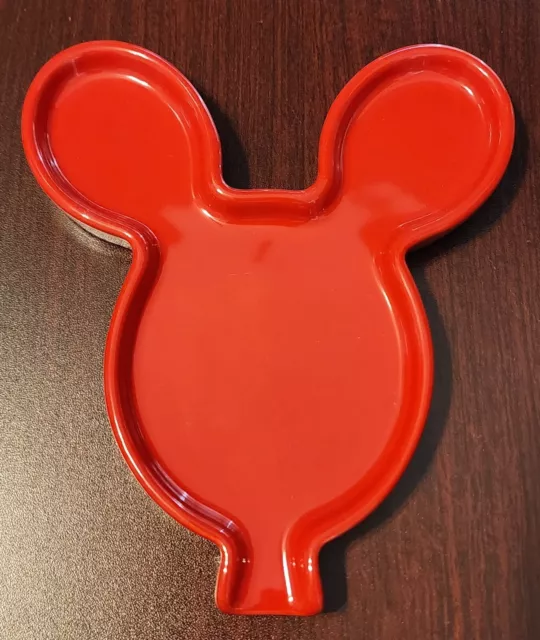 Disney Parks Exclusive Mickey Mouse Wares Red Balloon Ceramic Kitchen Spoon Rest