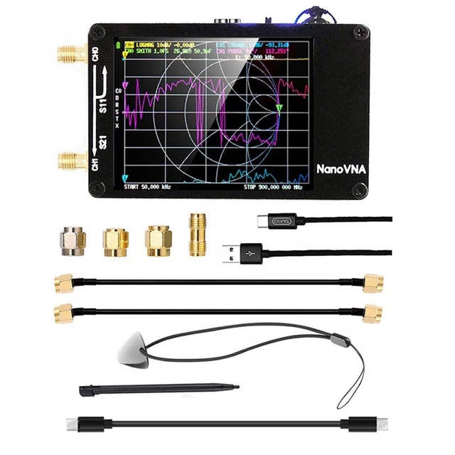 2023 New -H Vector Network Antenna Analyzer 10KHz-1.5GHz MF HF VHV6S5