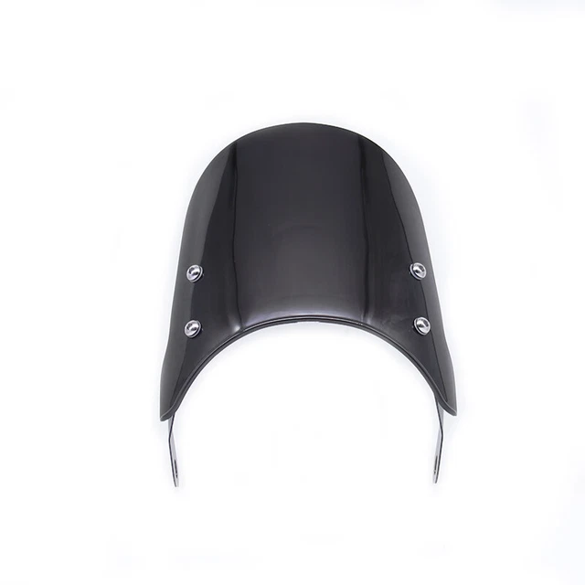 Pare-brise De Carénage De Phare Pour Royal Enfield Classic 500 - Noir, Aluminium Et Plastique