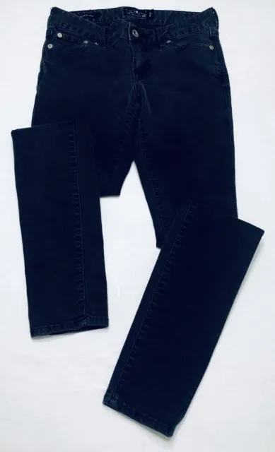 Lucky Brand Womens Size 00/24 Black Denim Lolita Skinny Jeans Stretch