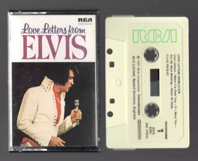 K7 Audio ★ Elvis Presley - Love Letters From Elvis ★ Cassette Tape RCA INTK 5081