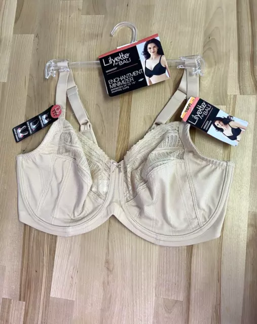 Lilyette by Bali Enchantment Minimizer Bra Underwire LY0434 38DD Beige