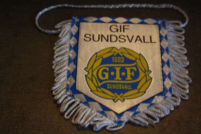 Fanion Vintage IFK HASSLEHOLM – Suède – Petit Drapeau Wimpel