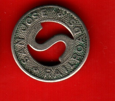 TOKEN SAN JOSE Calif. Raildroads 2.63 PicClick CA