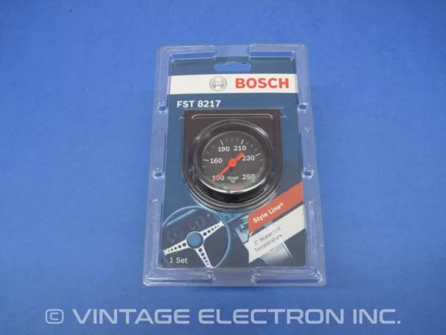 Bosch FST 8217 Style Line 2" Mechanical Water/Oil Temperature Gauge (Black)