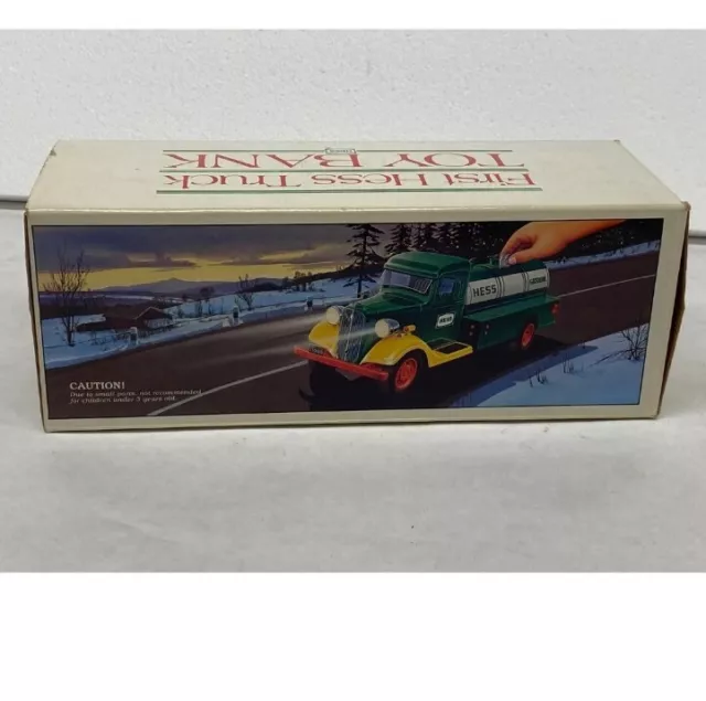 Rare Vintage Hess Toy Gasoline Truck The First Hess Truck Bank 1985 Original Box