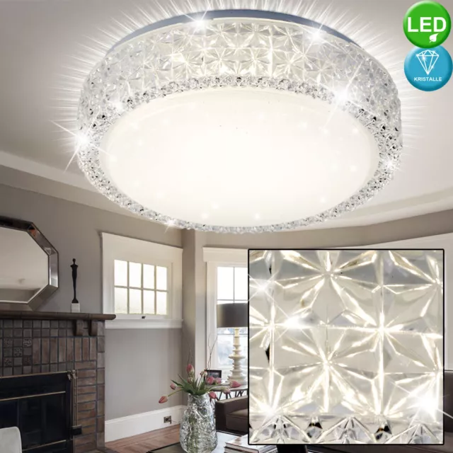 LED Decken Leuchte Wohn Zimmer Beleuchtung Sternen Himmel Effekt Lampe Kristalle