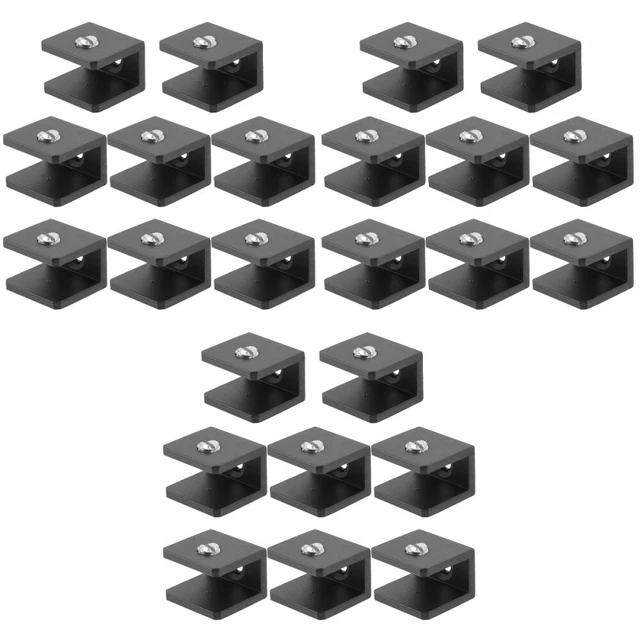 24 Pcs Glas Regal Wand Klammern Einstellbare Regal Clamp