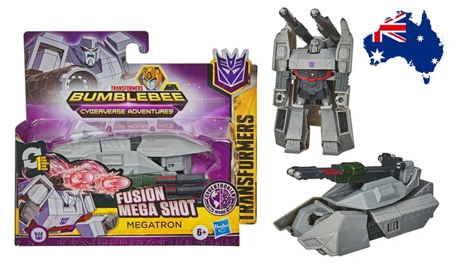 Mega Rroms Transformers TRANSFORMERS CYBERVERSE ADVENTURES Fusion Mega Shot Megatron $26.99 ...