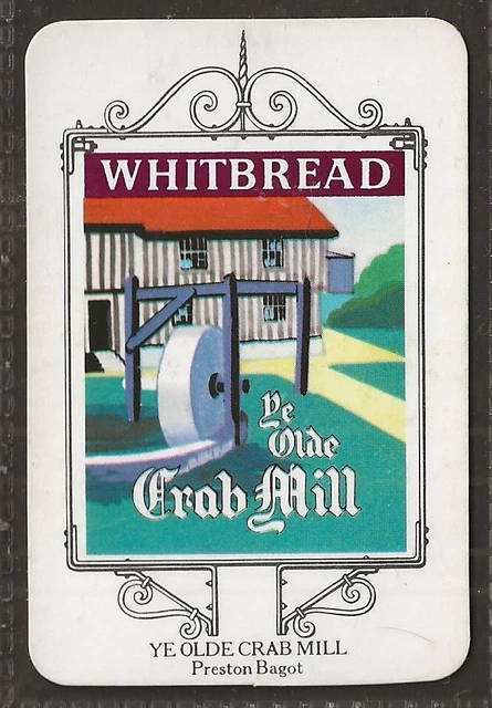 Whitbread-Inn Signs Stratford 1974-#17- Ye Olde Crab Mill - Preston Bagot