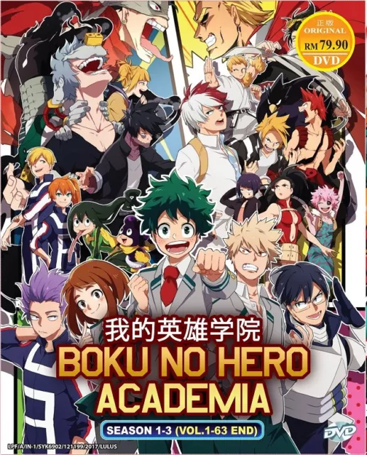 Anime DVD Boku No Hero Academia Season 1-5 *English Dub* Ep.1-113 End + 3  Movies