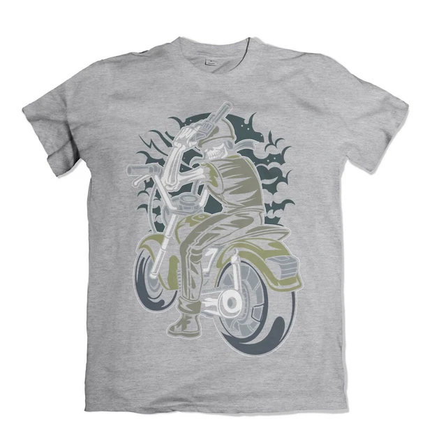 Skull Rider t-shirt uomo moto garage meccanico moto biker S-3XL 6