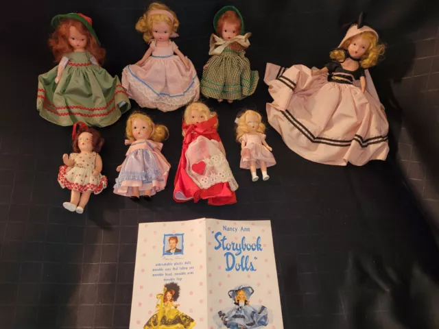 Vintage Bisque Nancy Ann Storybook Dolls (Lot Of 8)