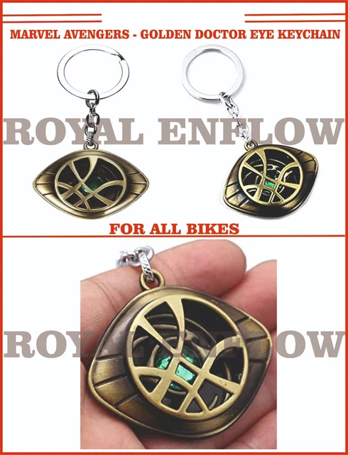 Marvel Avengers - Golden Doctor Eye Keychain For All Bikes - Express Shipping