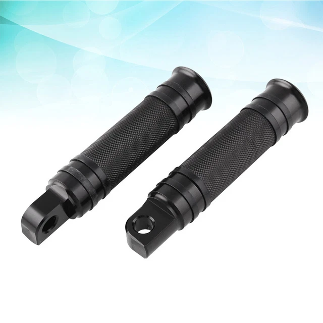 2 pezzi poggiapiedi moto CNC alluminio universale nero poggiapiedi poggiapiedi P