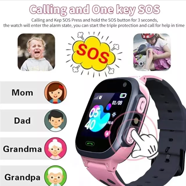 Montre Intelligente pour Enfants, Appels, GPS, Nano-SIM, Wifi 4G++-