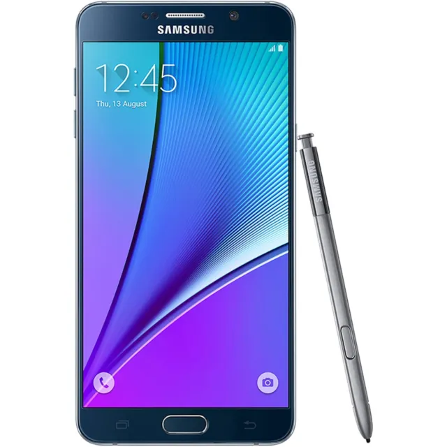 Samsung Galaxy Note5 SM-N920W8- 32GB - Black Sapphire  with  shadow $ pink hue