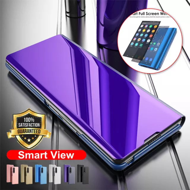 Smart View Mirror Leather Flip Case For Samsung A54 A14 34 A53 A33 A23 A13 Cover
