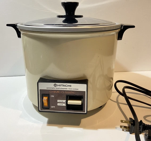 VINTAGE HITACHI CHIMEOMATIC Automatic 10 Cup Rice Cooker Steamer RD