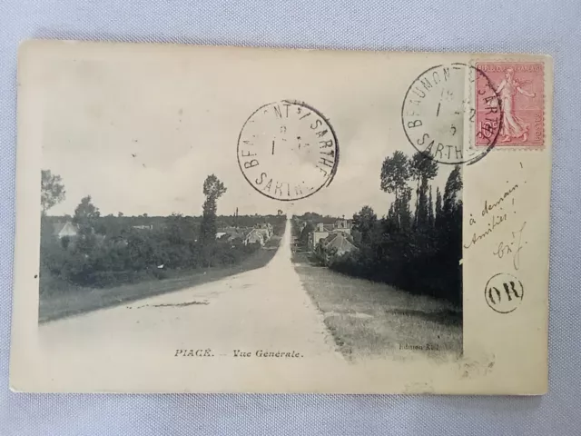 CPA, PLACÉ (53), Vue Générale 1905