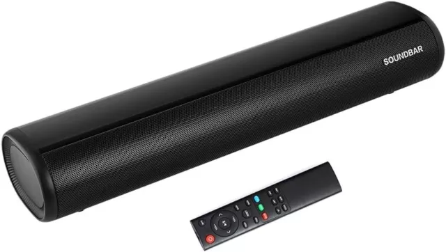 TKMARS Barre de Son TV Bluetooth Mini Bar de 50cm Son Caisson de Basses Intégré