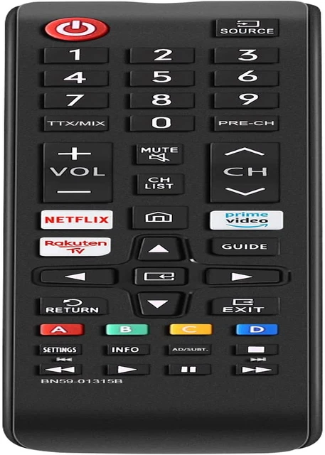 TÉLÉCOMMANDE UNIVERSELLE AVEC Boutons Netflix, Prime Video Rakuten Pour ...