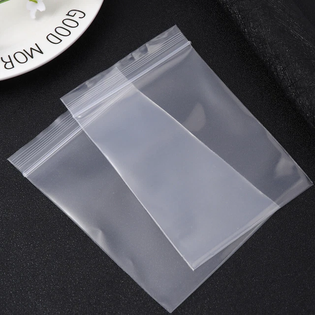 300 pz sacchetti sigillanti sacchetti portaoggetti in plastica white