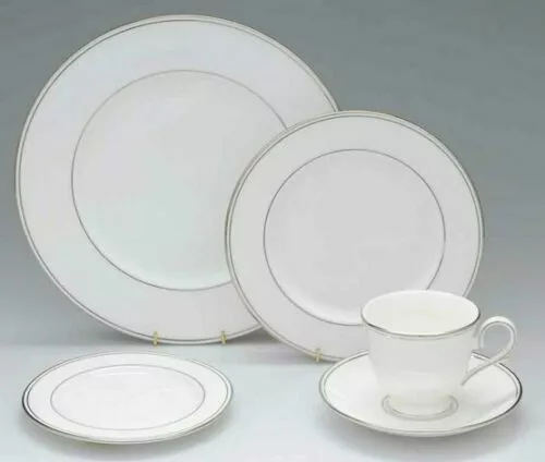 NIB Federal Platinum Lenox 5 Piece Place Setting New! Made in USA