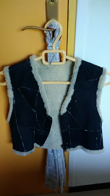 Gilet Sans Manches Sonia Rykiel Pour H&M - Noir, Taille M, Bouclette, Occasion Très Bon état