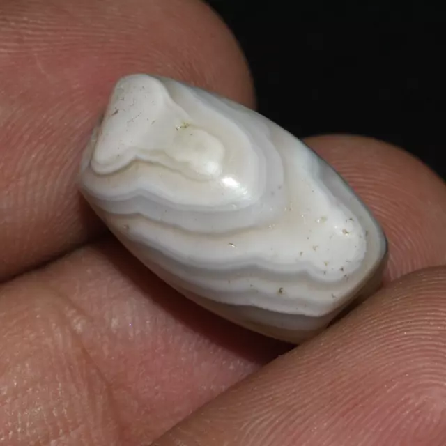 Ancient Bactrian Banded Agate Stone Bead Circa 2000-1500 BC in Good Condition