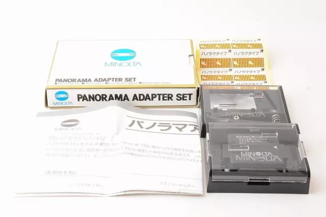 【TOP MINT+ EN CAJA】JUEGO DE ADAPTADORES MINOLTA PANORAMA para α8700i α7700i...