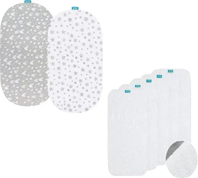 Changing Pad Liner 5 Count, Waterproof Larger Changing Pad Cover 28" X 15", Cott