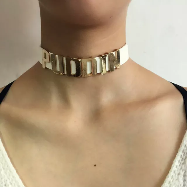 Harley Quinn Puddin Neck Collar Necklace Choker Suicide Squad Cosplay Harlequin