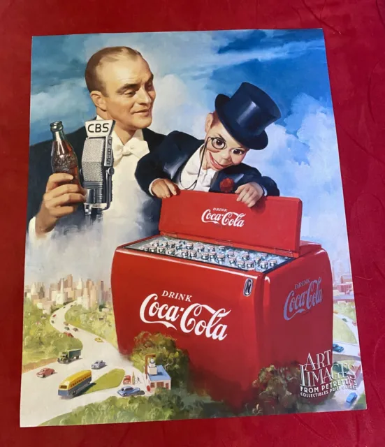 Coca Cola 1950 Edgar Bergen Limited Edition Canvas Print Allan Petretti LAST ONE