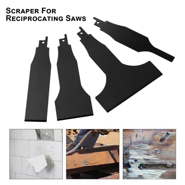 >2/4Pcs Reciprocating Saw Scraper Blade 10/30/50/100mm Scraping Tool∞>
