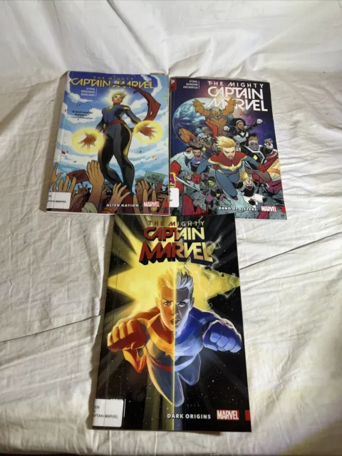 The Mighty Captain Marvel Set Vol 1 2 3 Marvel Comics TPB