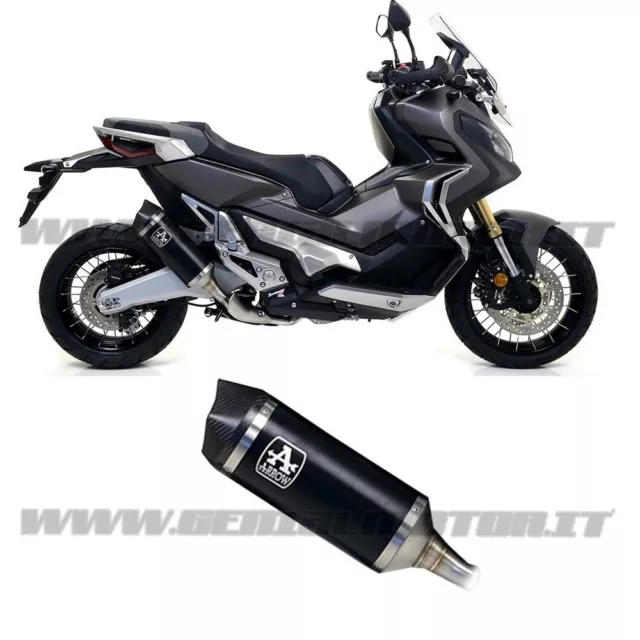 Auspuff Arrow Race Tech Corto Alu Schwarz Honda X-Adv 750 2017 > 2023