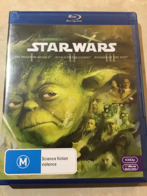 Star Wars Prequel Trilogy Box Set Blu-ray (Episodes 1-3) Region Free 