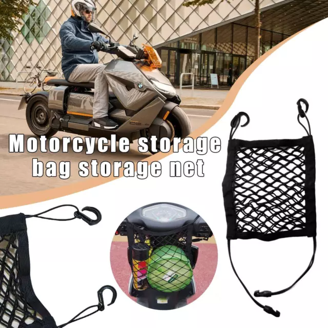 Motorcycle Motorbike Scooter Luggage Elasticated Cargo Storage Net Black