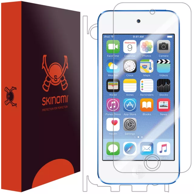 Skinomi Clear Full Body Skin Protector for Apple iPod Touch [7th Gen, 2019]