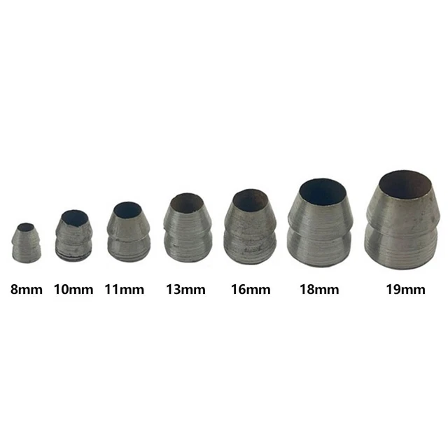 Poignée Compensé 2pcs 8-19mm 7 Taille Coins Fixé Poignée Marteau