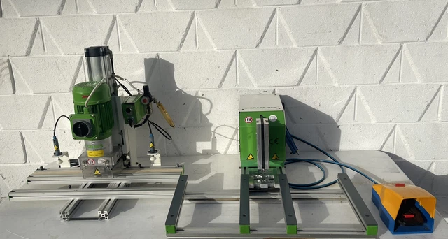 Grass Eco Press-P Hinge Bore Machine & Grass Pneumatic Ram Excellent Condition