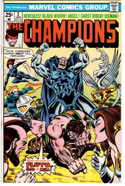 The Champions (Vol 1) #2 Jan 1976 Today belongs to Pluto, God of Hell