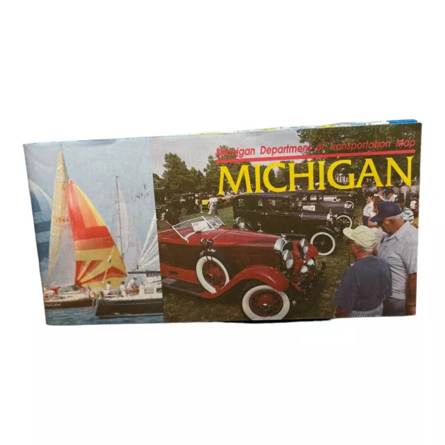 Vintage Official 1993 Michigan Highway State Road Map Excellent Condition C1