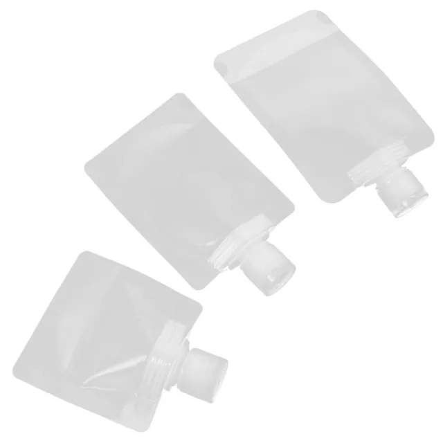 15 un. bolsas de plástico con picos bolsa de embalaje accesorios de viaje maquillaje